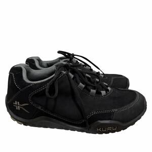 Kuru Mens‎ Chicane Suede Trail Hiking Sneaker US 7.5 EU 40 Black Lace Up Shoe